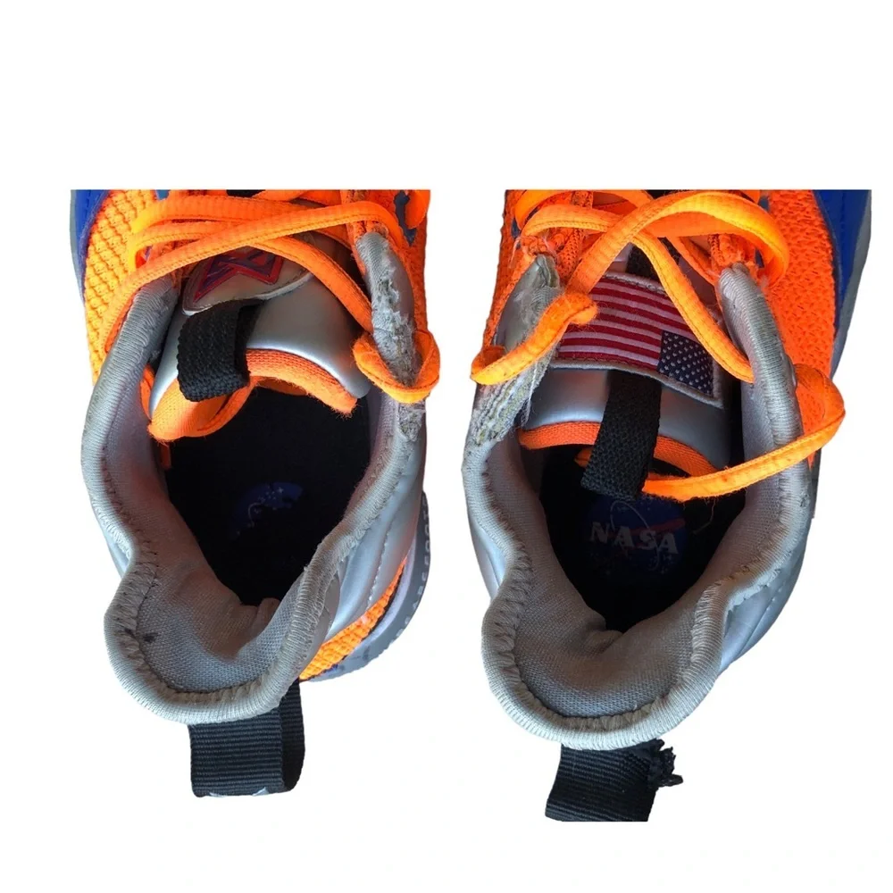 Nike PG Paul George 3 NASA GS Black Orange Basketball Shoes Sz‎ 6.5 Y CI8…